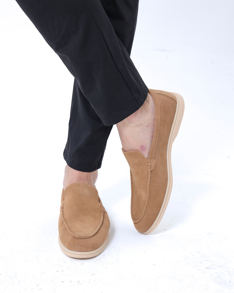 Gaitcraft - Premium Loafers en daim - Marron caramel