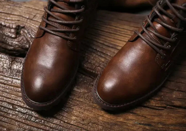 Gaitcraft - Old Town Bottes en cuir véritable – Marron