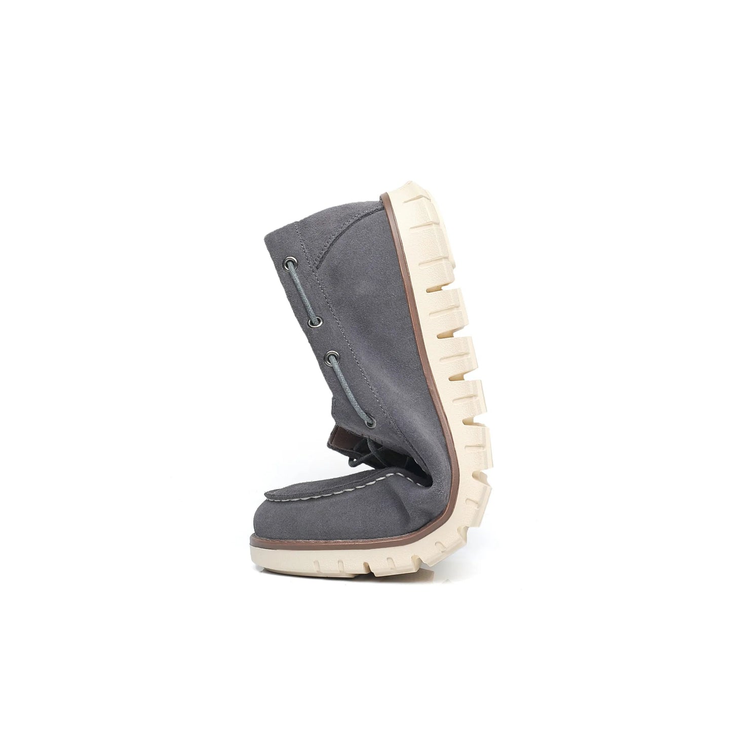 Gaitcraft - Mocassin en cuir véritable – Gris
