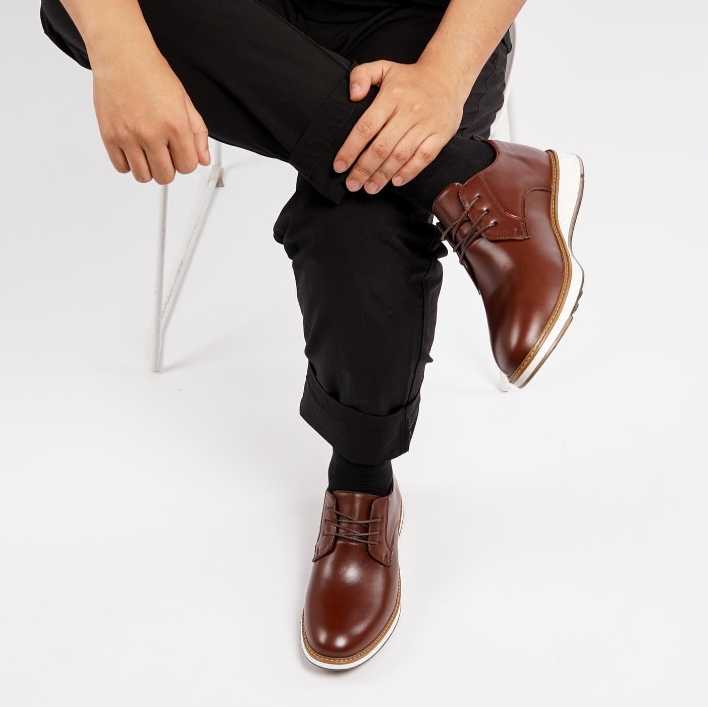Gaitcraft - Grandeur Dress chaussures habillées en cuir véritable – Marron
