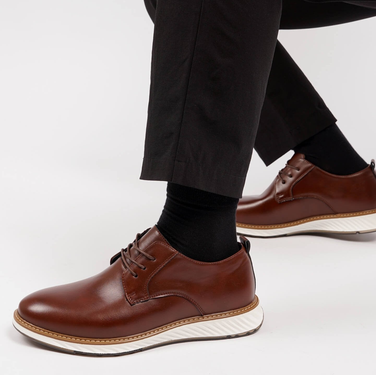 Gaitcraft - Grandeur Dress chaussures habillées en cuir véritable – Marron
