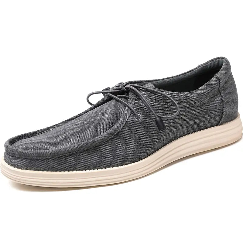 Gaitcraft - Chaussure confortable en daim pour tous les jours – Grise