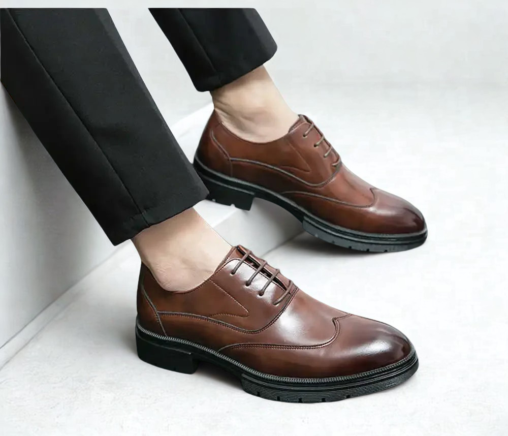 Gaitcraft - Fiore Chaussures habillées en cuir véritable - Marron