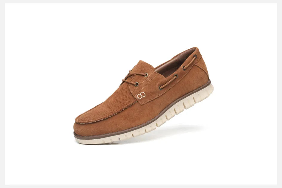 Gaitcraft – Mocassins en cuir véritable – Marron