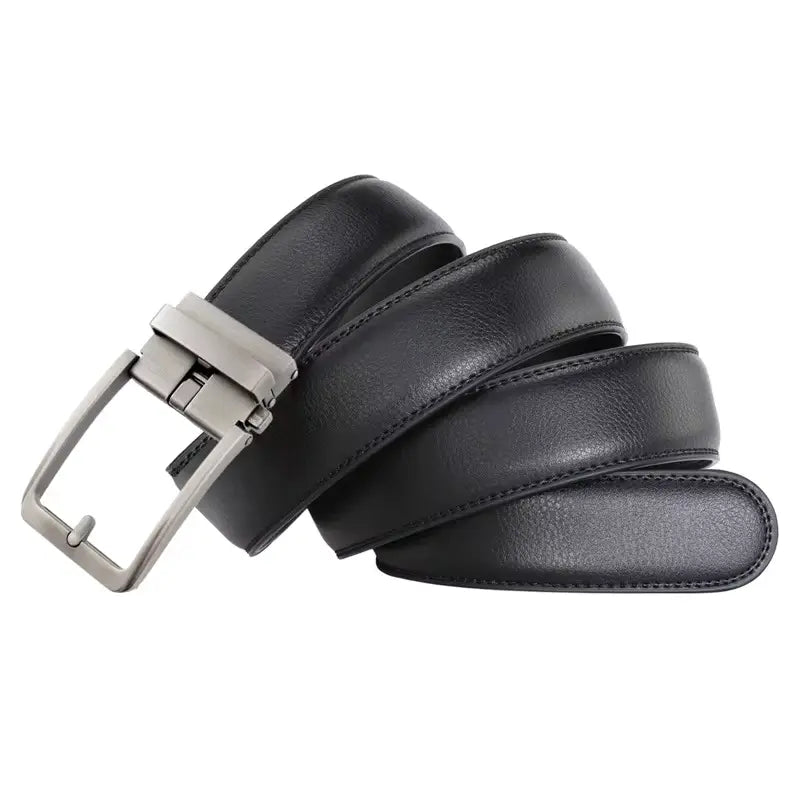 Gaitcarft - Ceinture pour homme en cuir véritable – Noire
