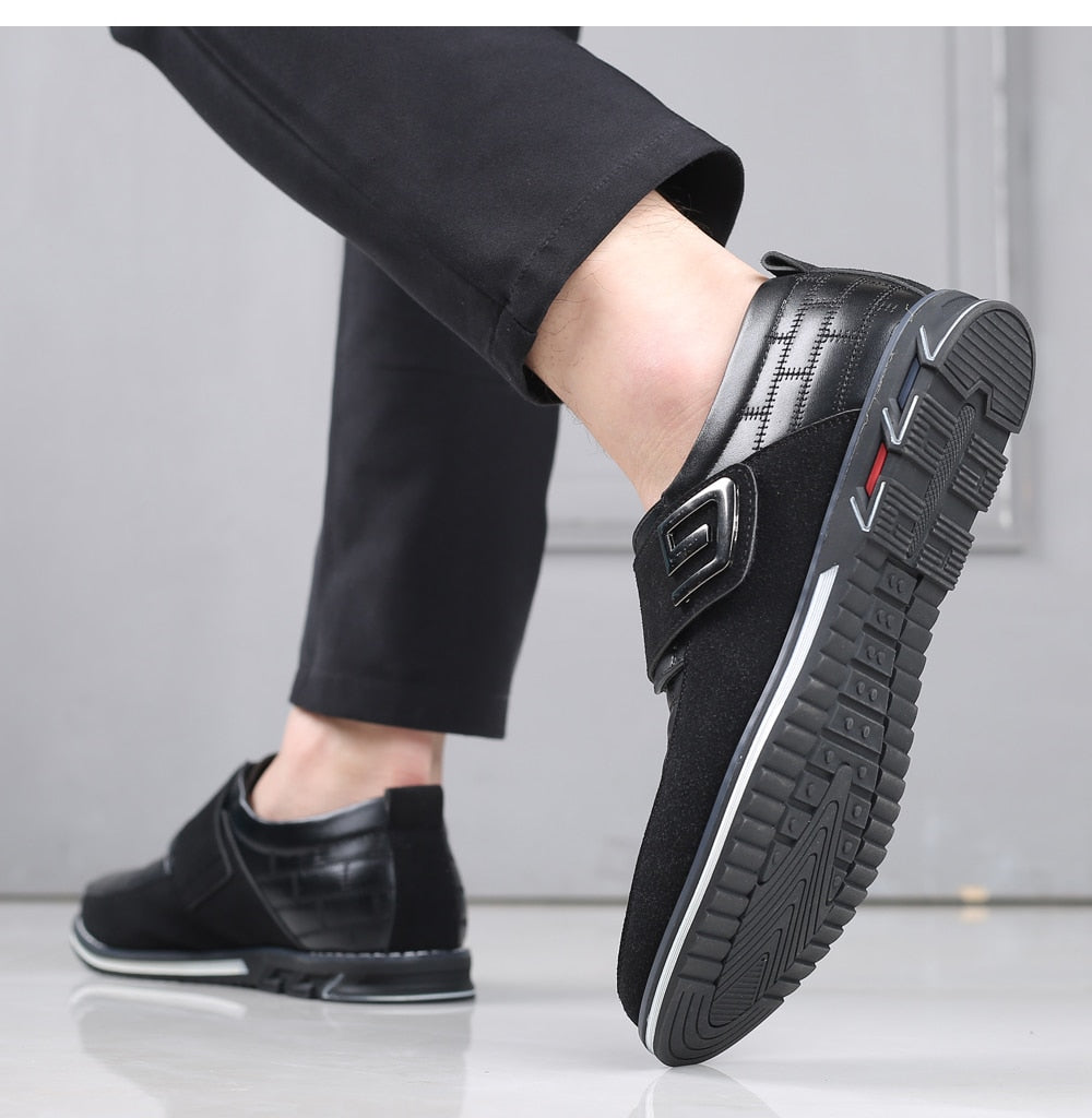 Gaitcraft - Oxford à scratch en cuir - Noir
