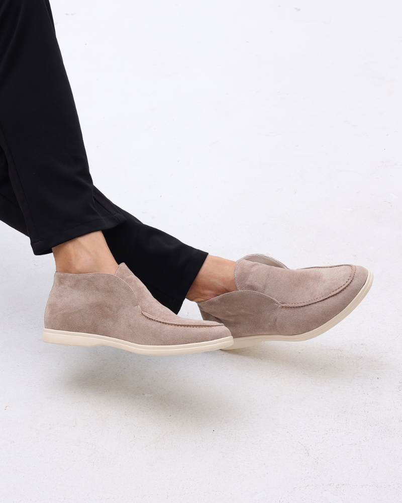 Gaitcraft - Chaussures hautes en daim véritable - Beige