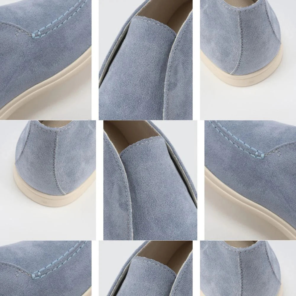 Gaitcraft - Chaussures hautes en daim véritable - Bleu Fumé