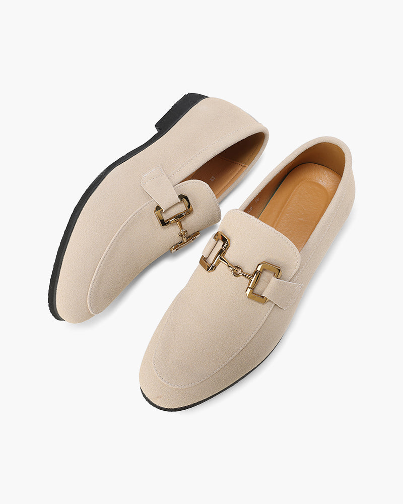 Gaitcraft - Pennyloafer en Daim – Beige