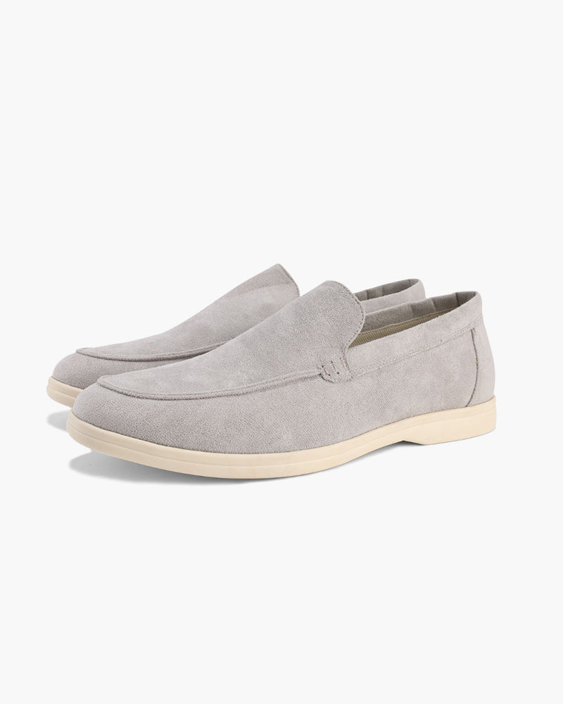 Gaitcraft - Suede Chaussures en daim véritable – Gris clair