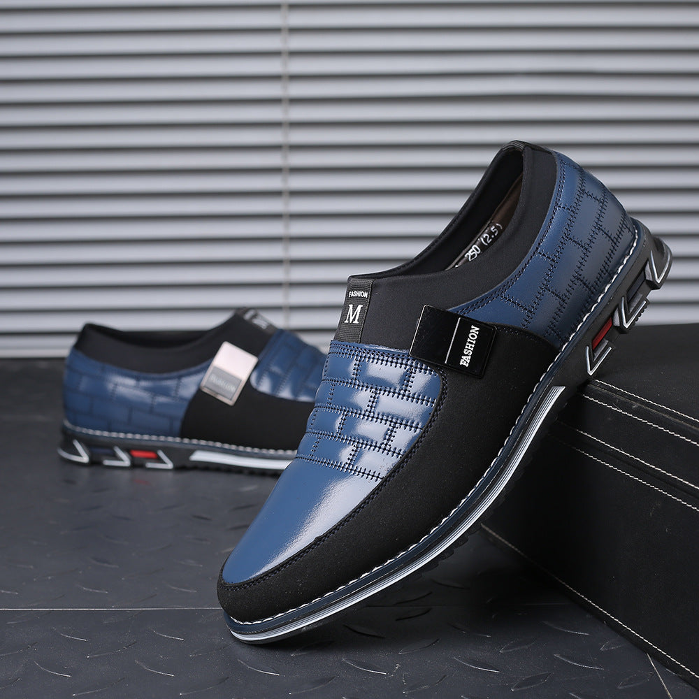 Gaitcraft - Chaussures en cuir Slip-On - Bleu