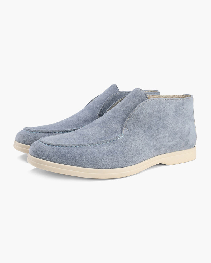 Gaitcraft - Chaussures hautes en daim véritable - Bleu Fumé
