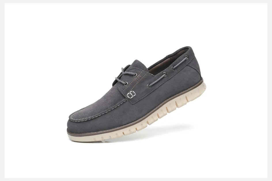 Gaitcraft - Mocassin en cuir véritable – Gris