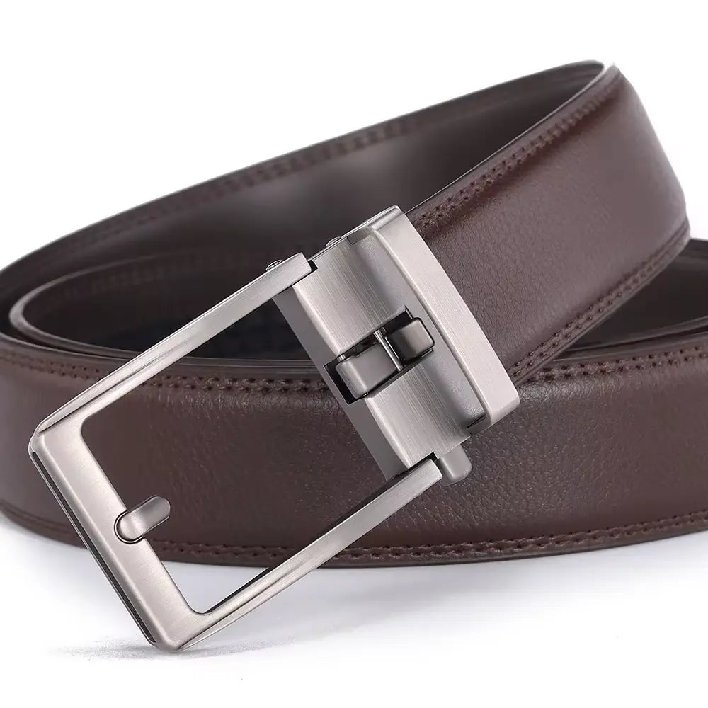 Gaitcraft - Ceinture pour Homme en Cuir Véritable Ajustable - Marron