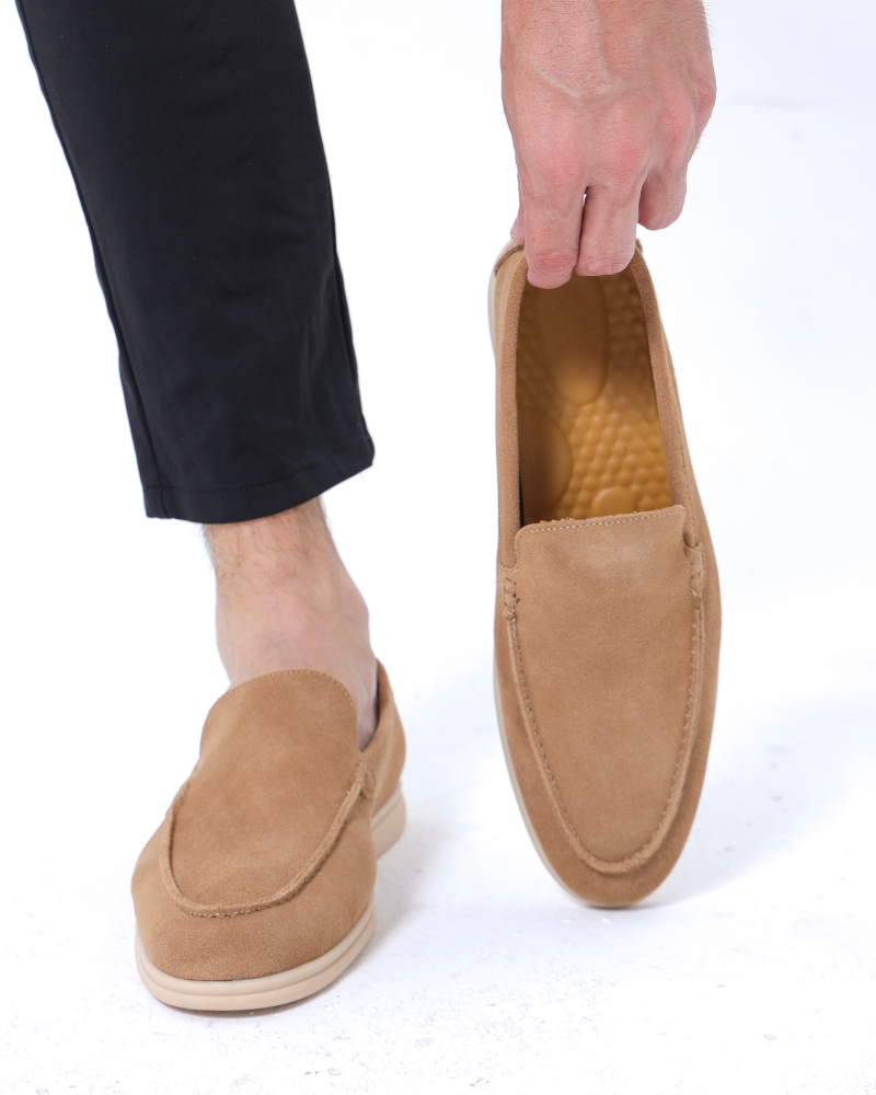 Gaitcraft - Premium Loafers en daim - Marron caramel