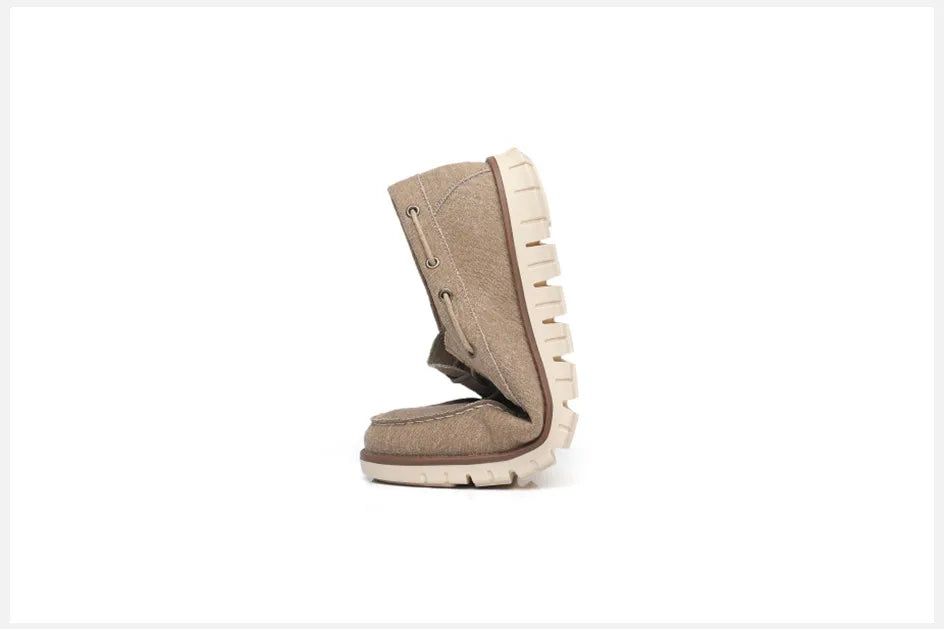 Gaitcraft - Mocassins en cuir véritable – Kaki