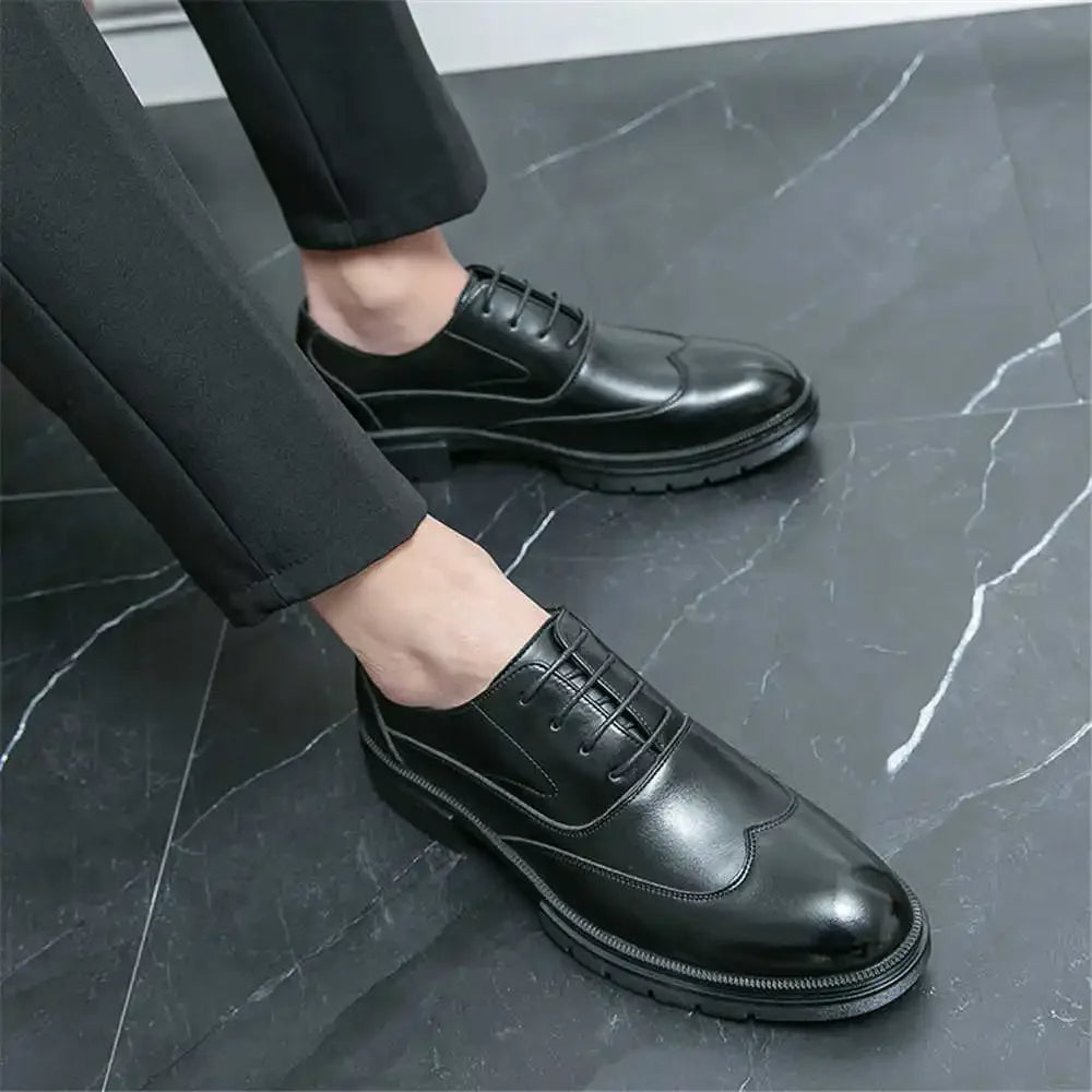 Gaitcraft - Fiore chaussures habillées en cuir véritable - Noir