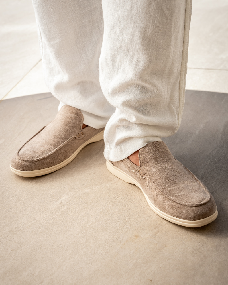 Gaitcraft – Chaussures en daim véritable – Marron clair