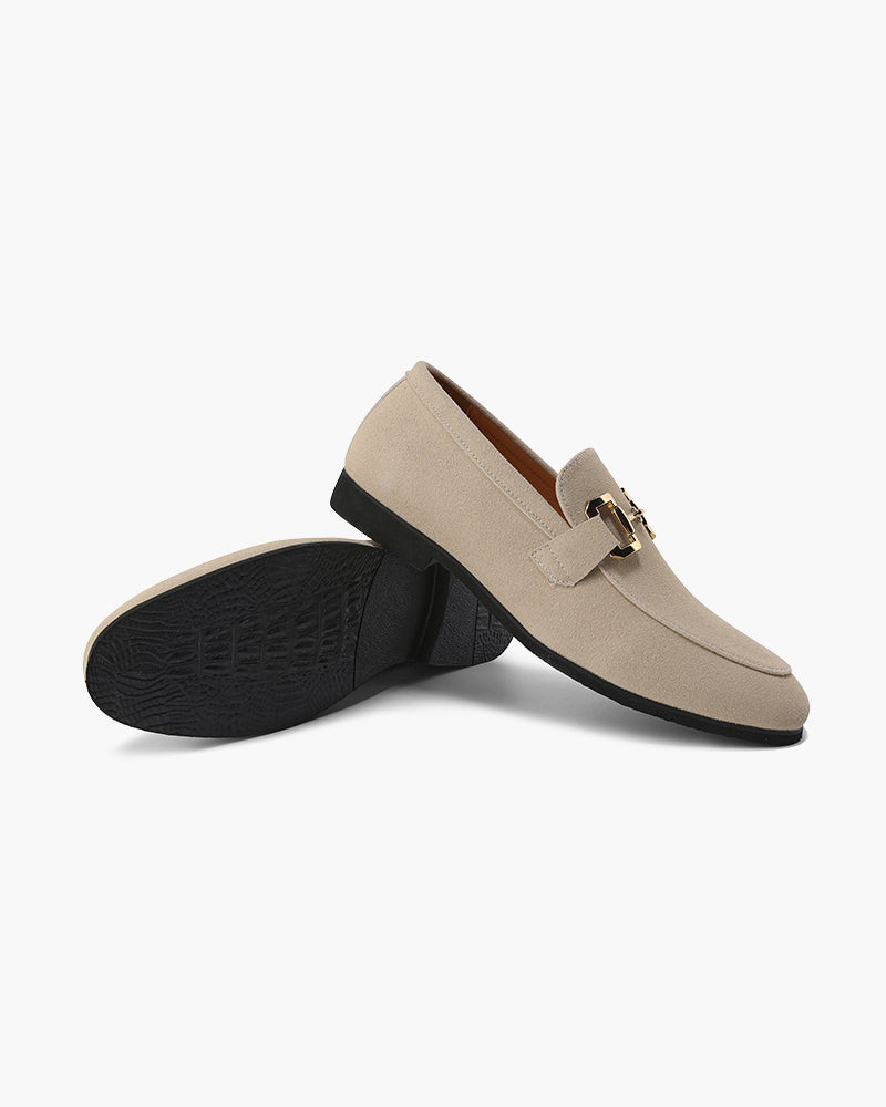 Gaitcraft - Pennyloafer en Daim – Beige