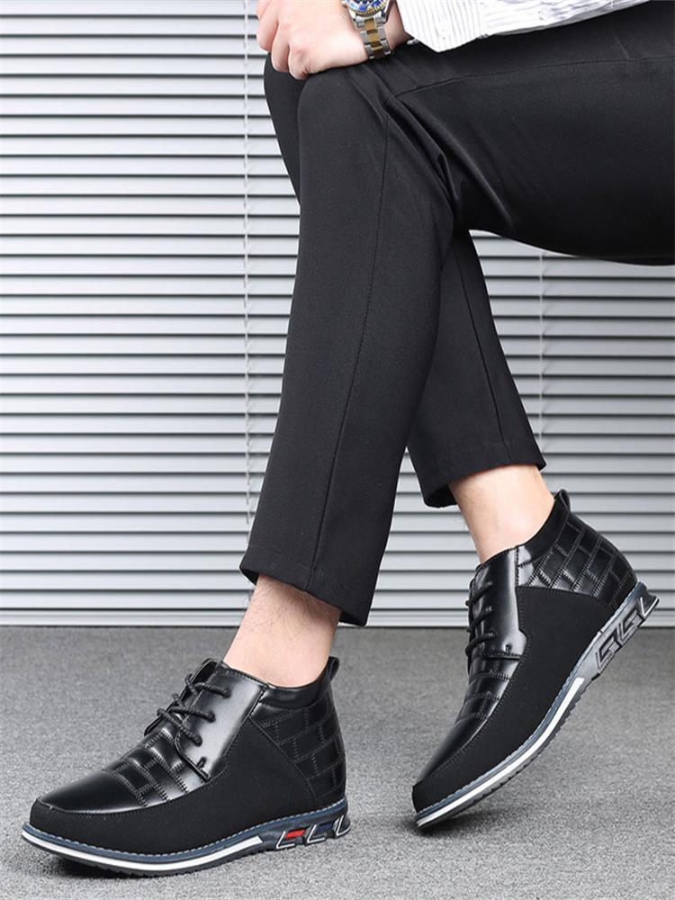 Gaitcraft - Oxford Derby baskets montantes en cuir véritable - Noir
