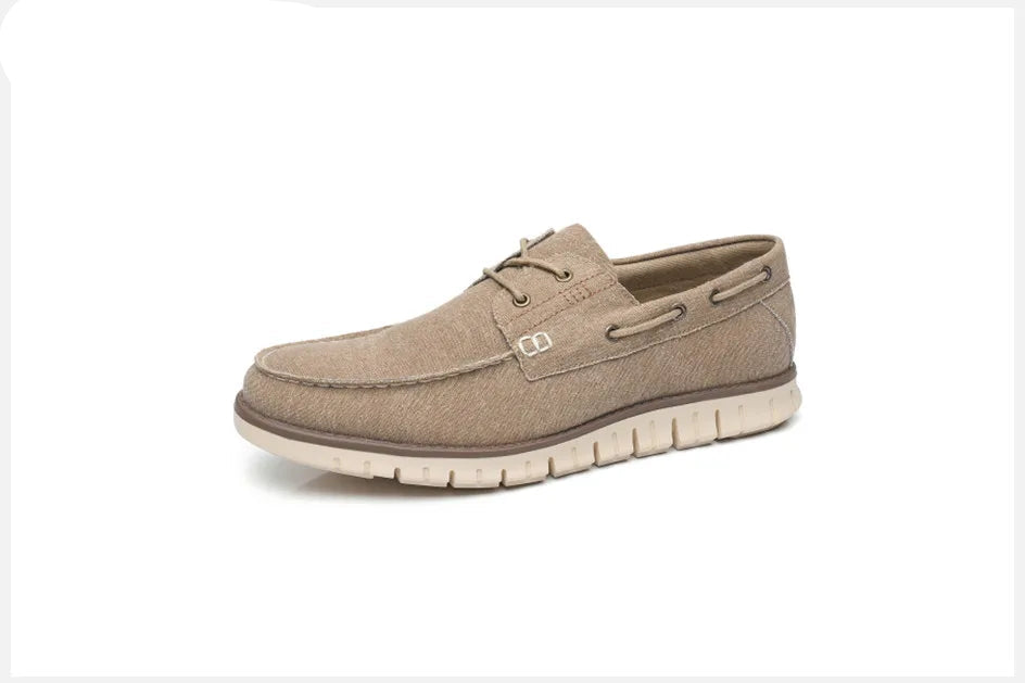 Gaitcraft - Mocassins en cuir véritable – Kaki