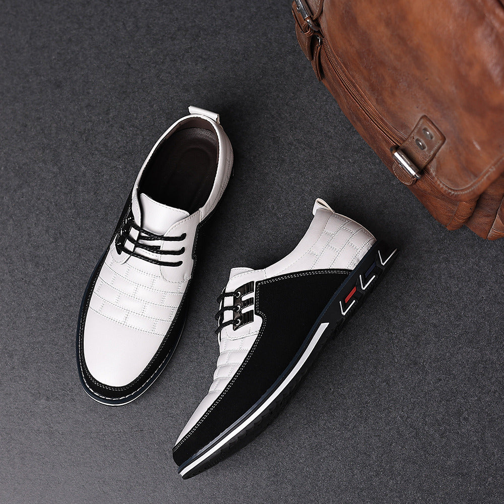 Gaitcraft – Chaussures Oxford Derby en cuir véritable – Blanc