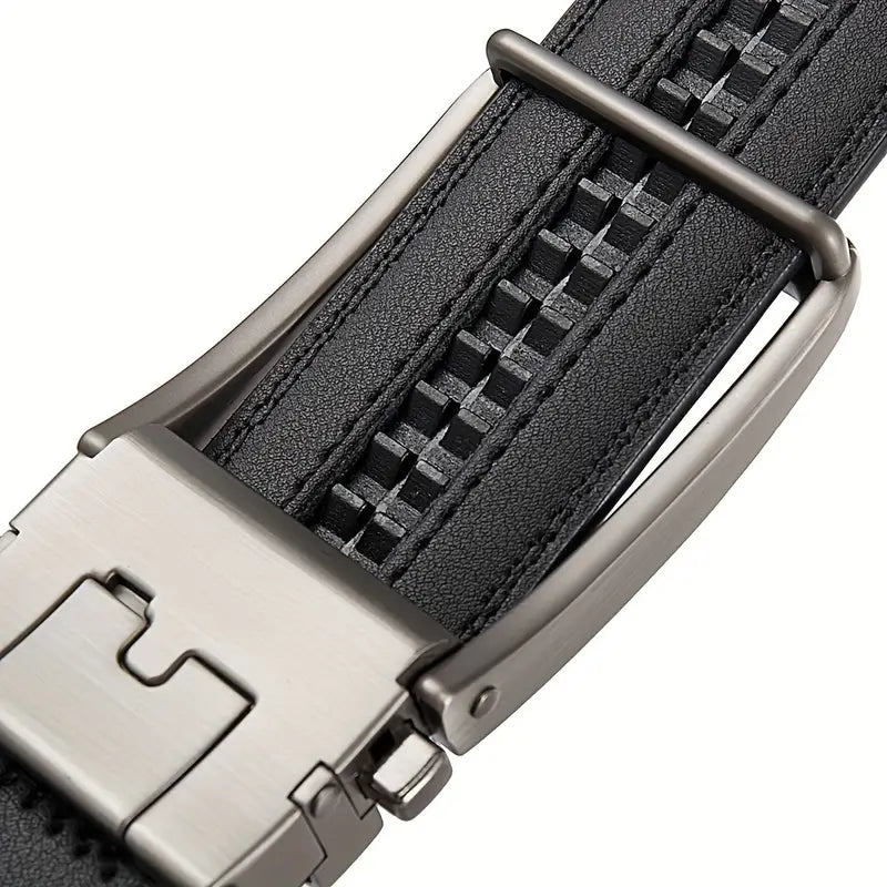 Gaitcarft - Ceinture pour homme en cuir véritable – Noire