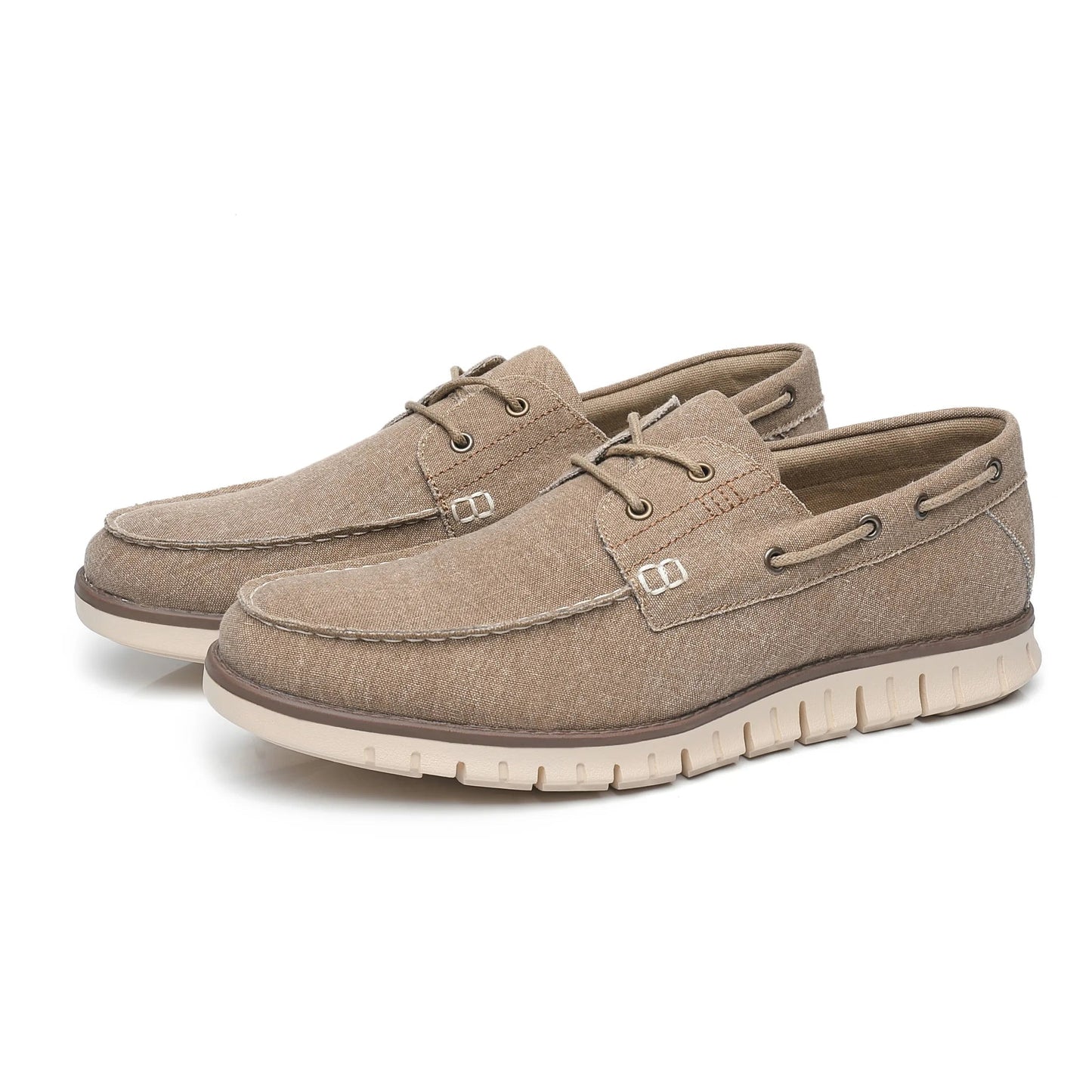 Gaitcraft - Mocassins en cuir véritable – Kaki