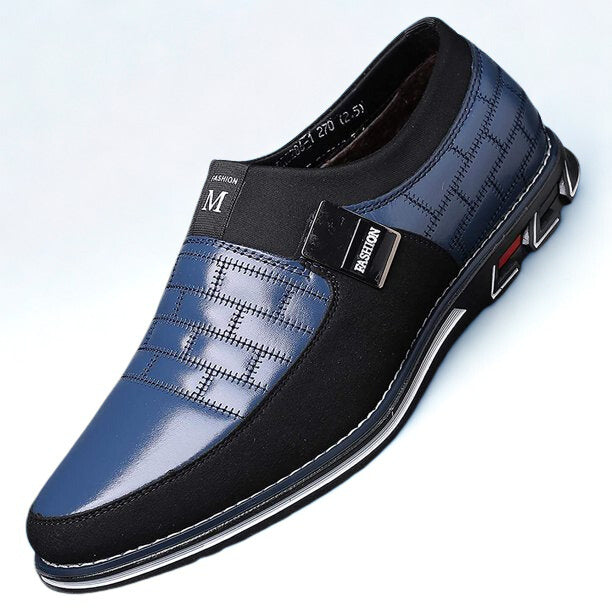 Gaitcraft - Chaussures en cuir Slip-On - Bleu
