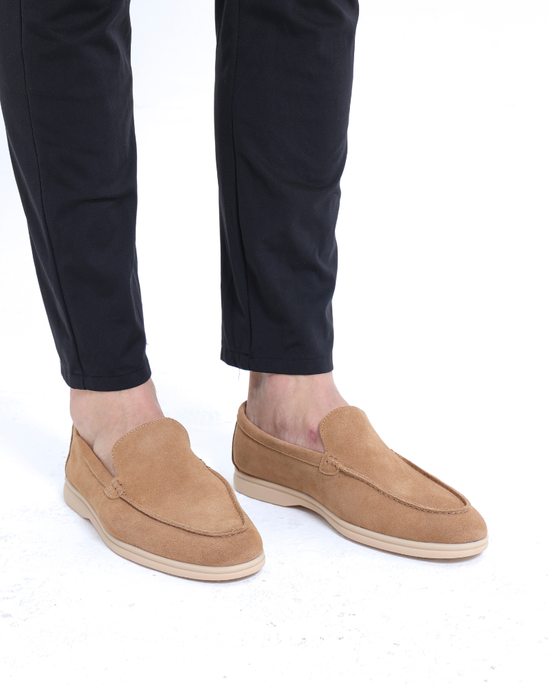 Gaitcraft - Premium Loafers en daim - Marron caramel