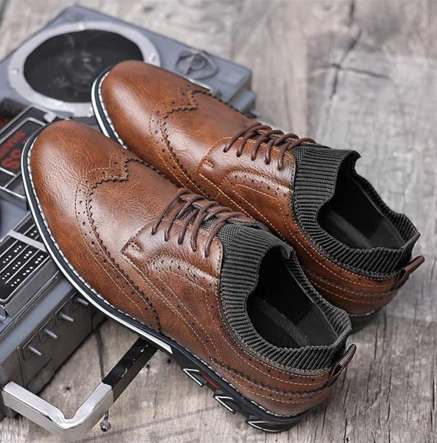 Gaitcraft - Oxford Classic chaussures en cuir - Marron
