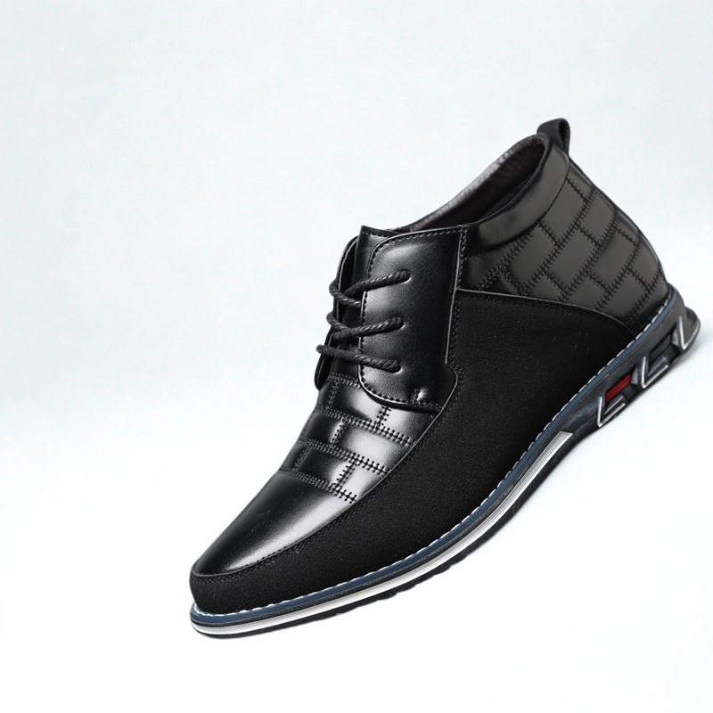 Gaitcraft - Oxford Derby baskets montantes en cuir véritable - Noir