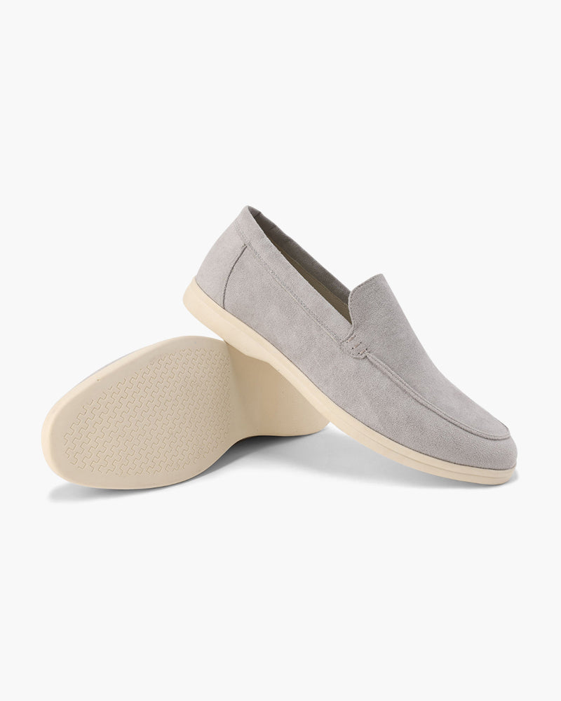 Gaitcraft - Suede Chaussures en daim véritable – Gris clair