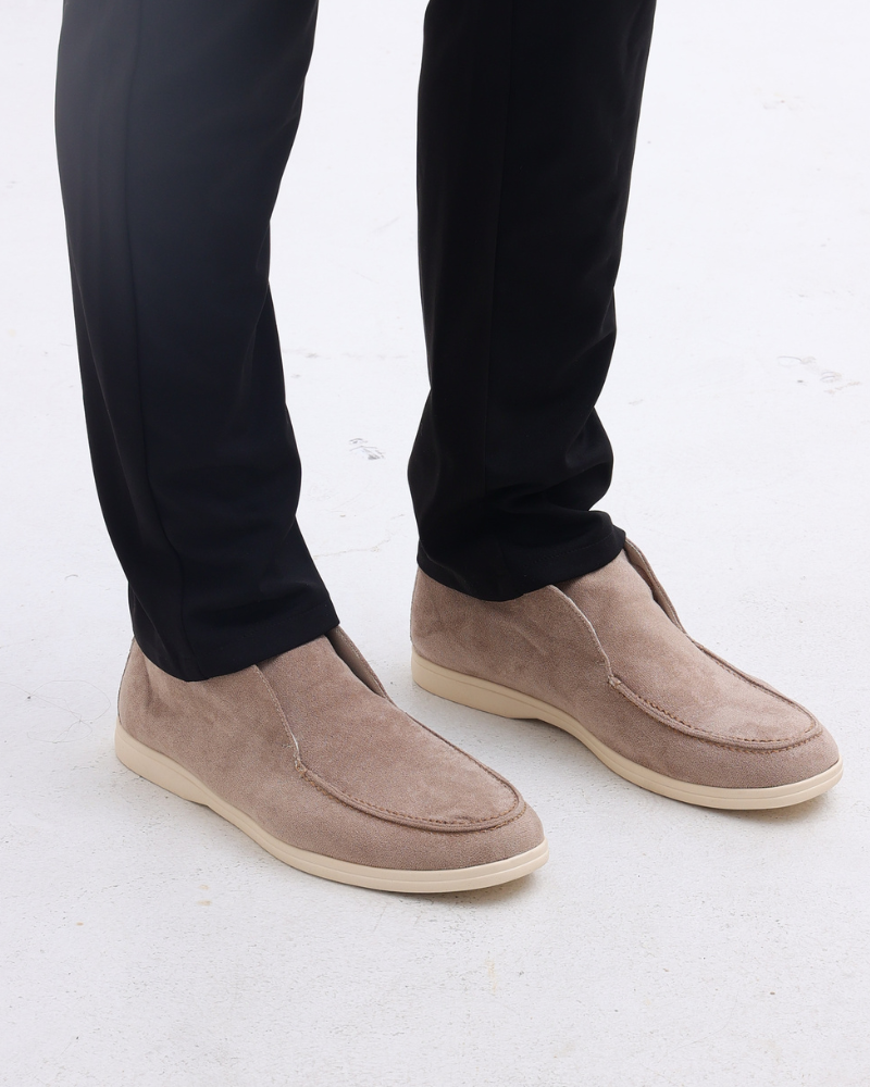 Gaitcraft - Chaussures hautes en daim véritable - Beige