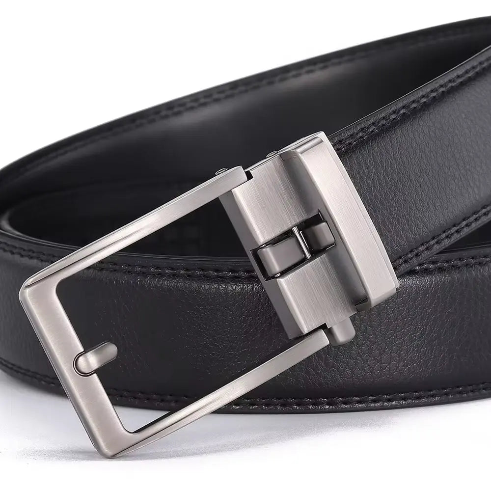 Gaitcarft - Ceinture pour homme en cuir véritable – Noire