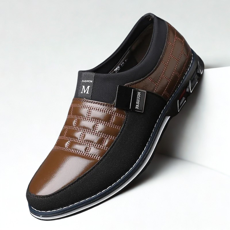 Gaitcraft - Chaussures en cuir Slip-On - Marron