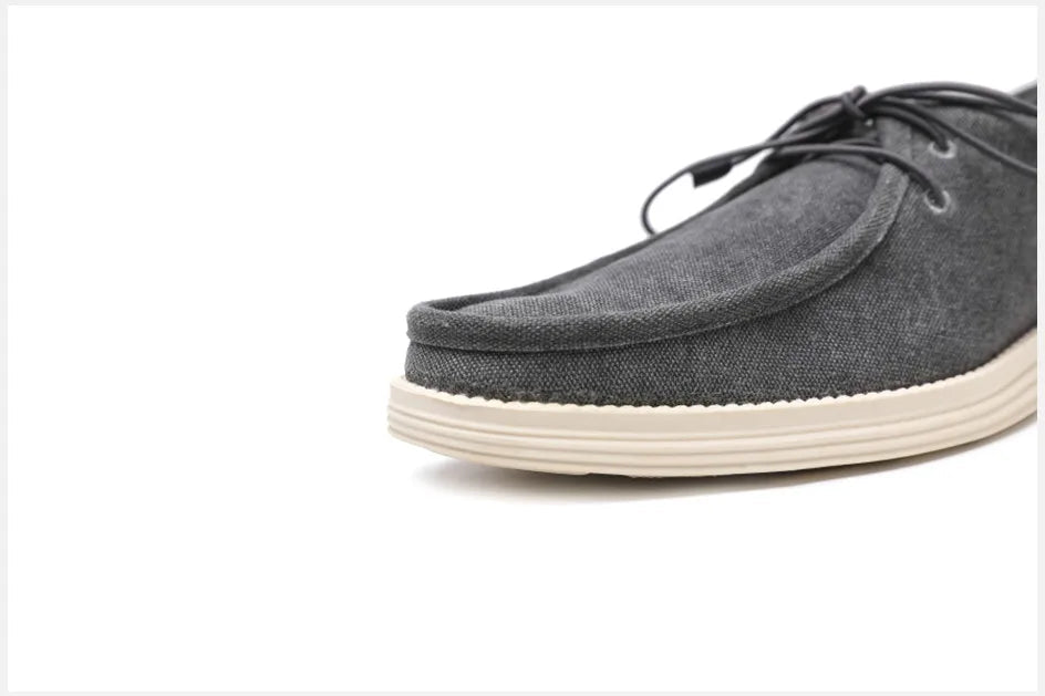 Gaitcraft - Chaussure confortable en daim pour tous les jours – Grise