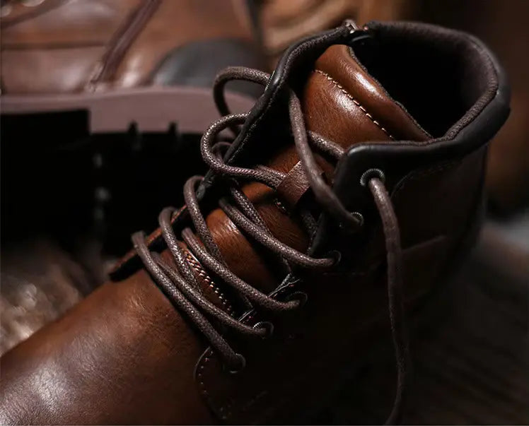 Gaitcraft - Old Town Bottes en cuir véritable – Marron