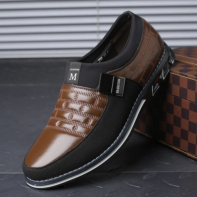 Gaitcraft - Chaussures en cuir Slip-On - Marron