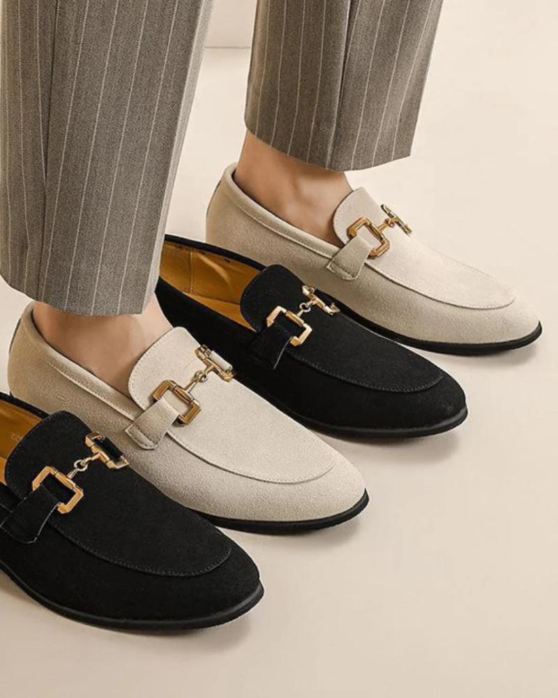 Gaitcraft - Pennyloafer en Daim – Noire