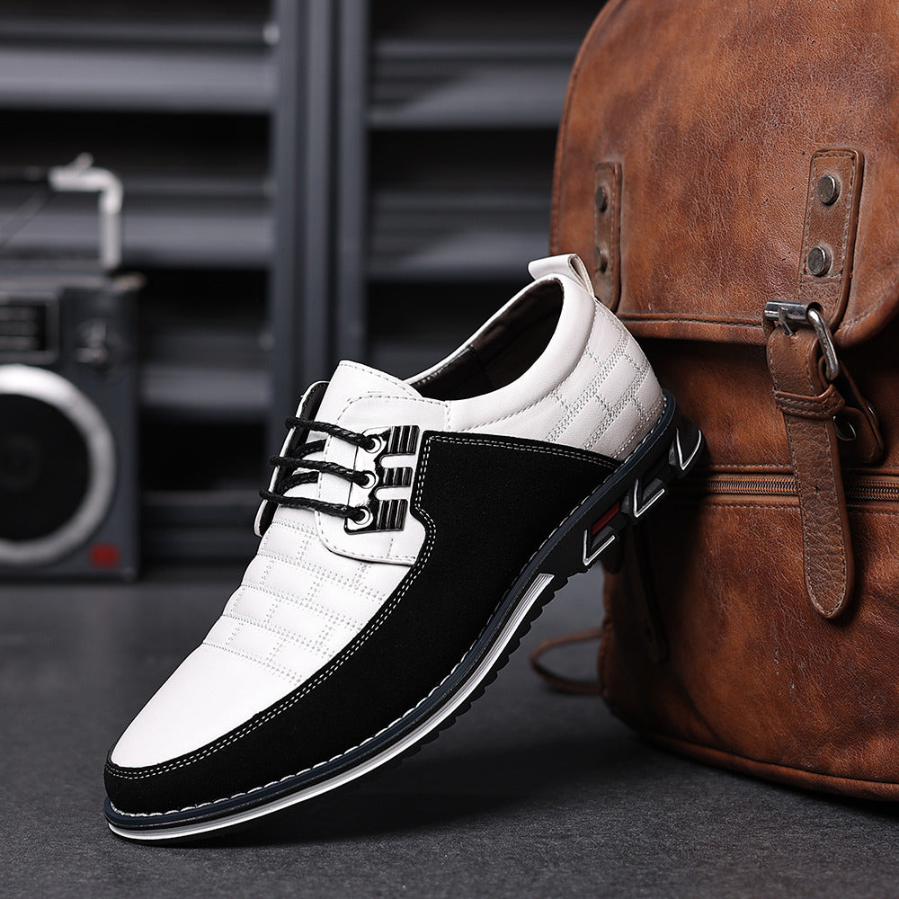 Gaitcraft – Chaussures Oxford Derby en cuir véritable – Blanc