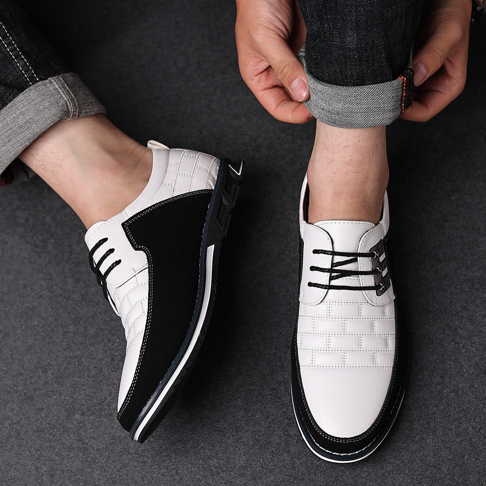 Gaitcraft – Chaussures Oxford Derby en cuir véritable – Blanc