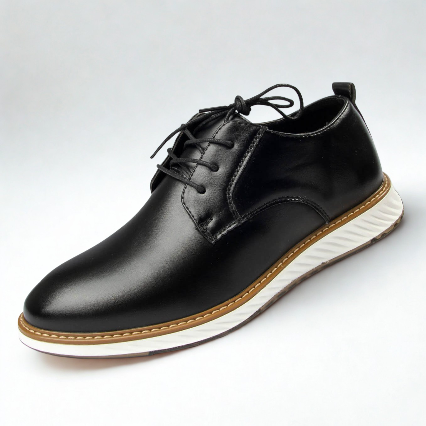 Gaitcraft – Grandeur Dress Chaussures habillées en cuir véritable – Noir