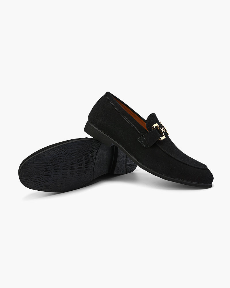 Gaitcraft - Pennyloafer en Daim – Noire