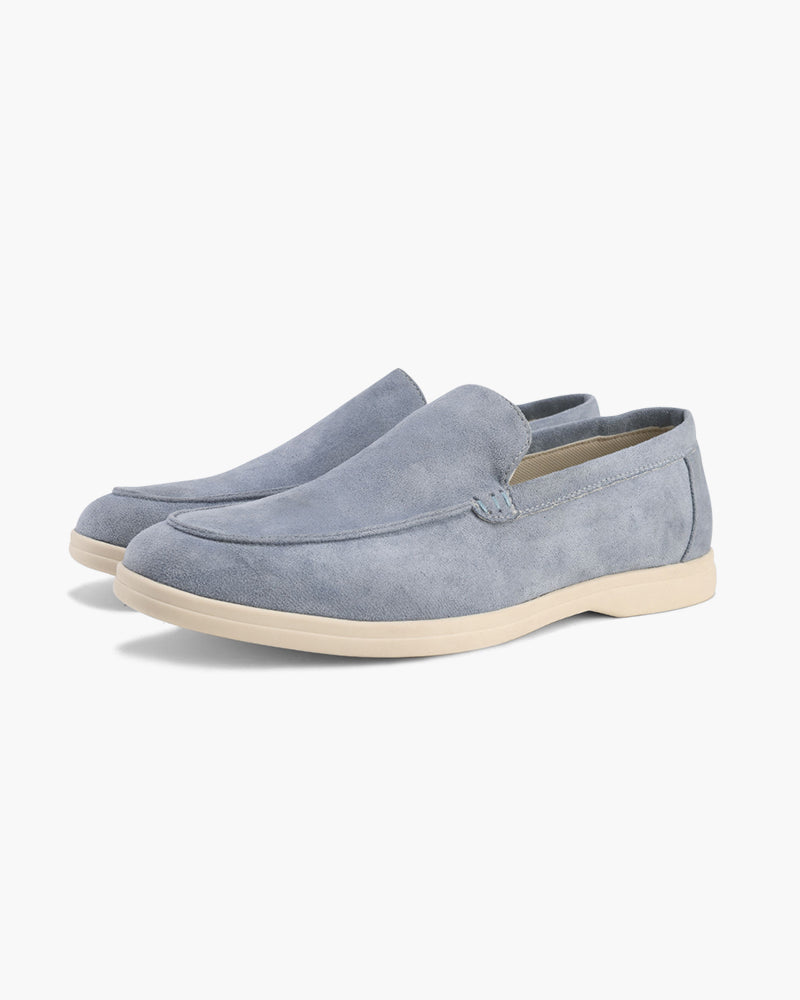 Gaitcraft - Mocassin en daim - Bleu Fumé