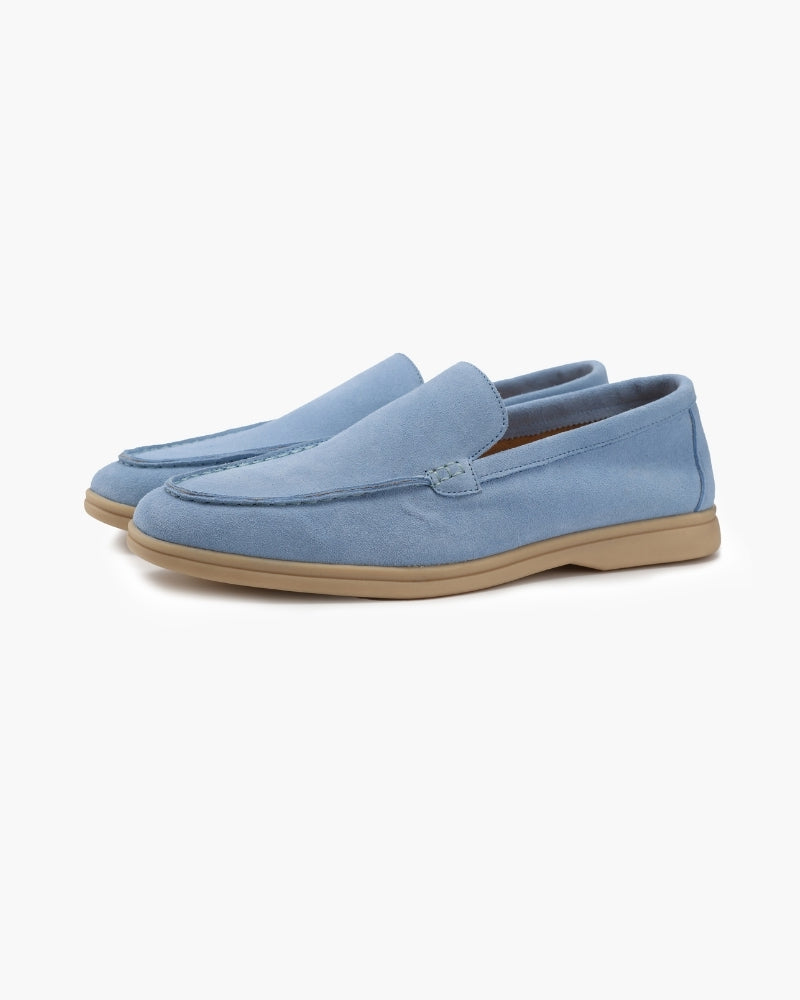 Gaitcraft - Premium Loafer en daim - Bleu ciel