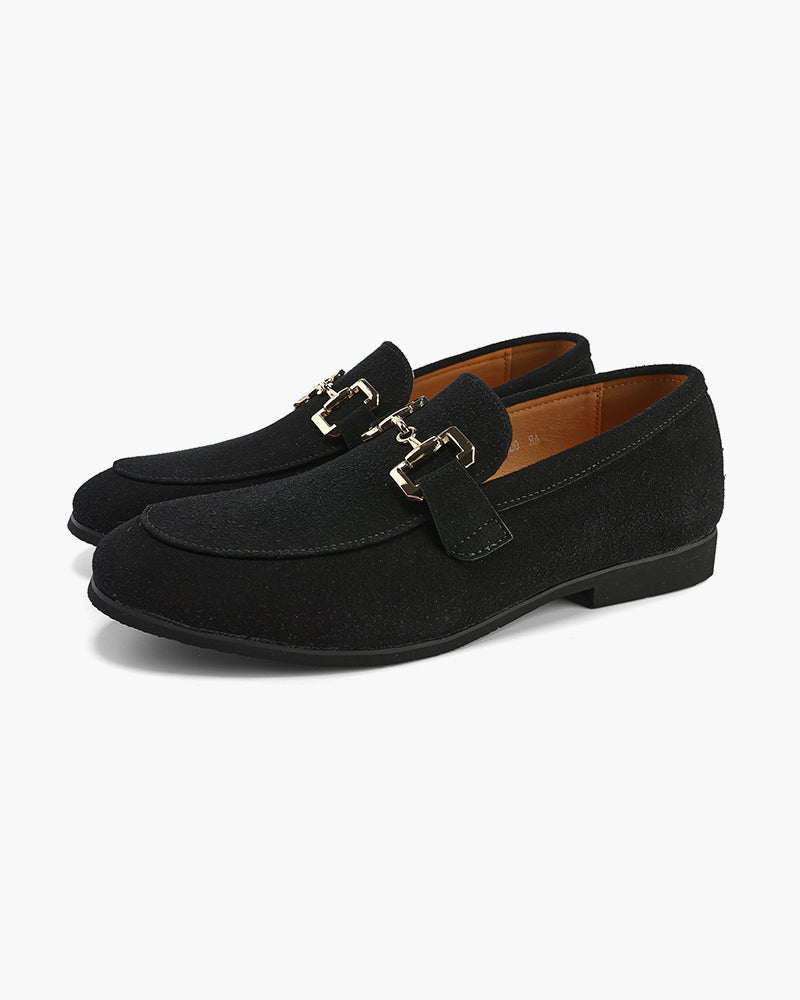 Gaitcraft - Pennyloafer en Daim – Noire