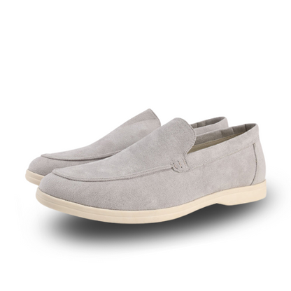 Gaitcraft - Suede Chaussures en daim véritable – Gris clair