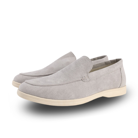 Gaitcraft - Suede Chaussures en daim véritable – Gris clair