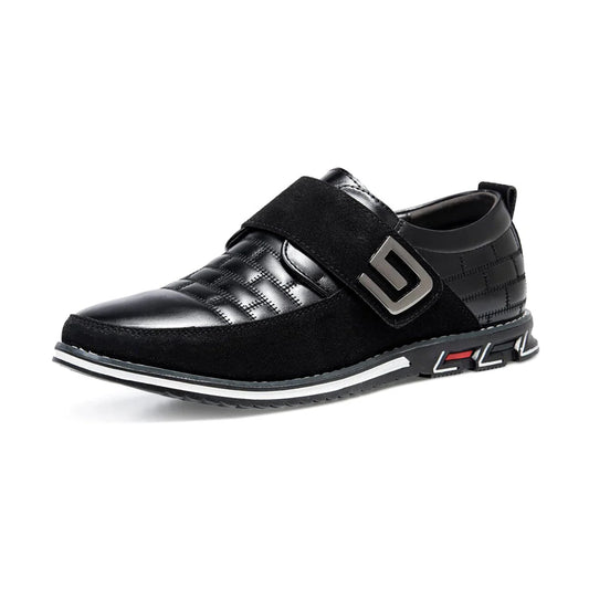 Gaitcraft - Oxford à scratch en cuir - Noir
